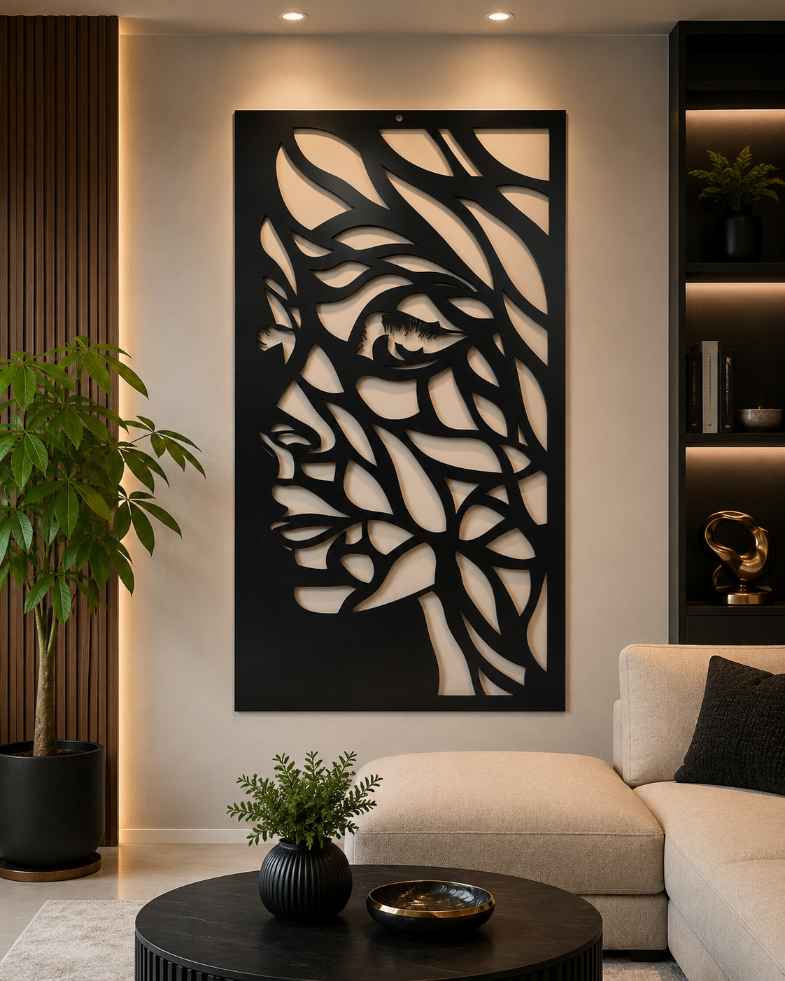Panel metálico decorativo fabricado por Professional Metal Design