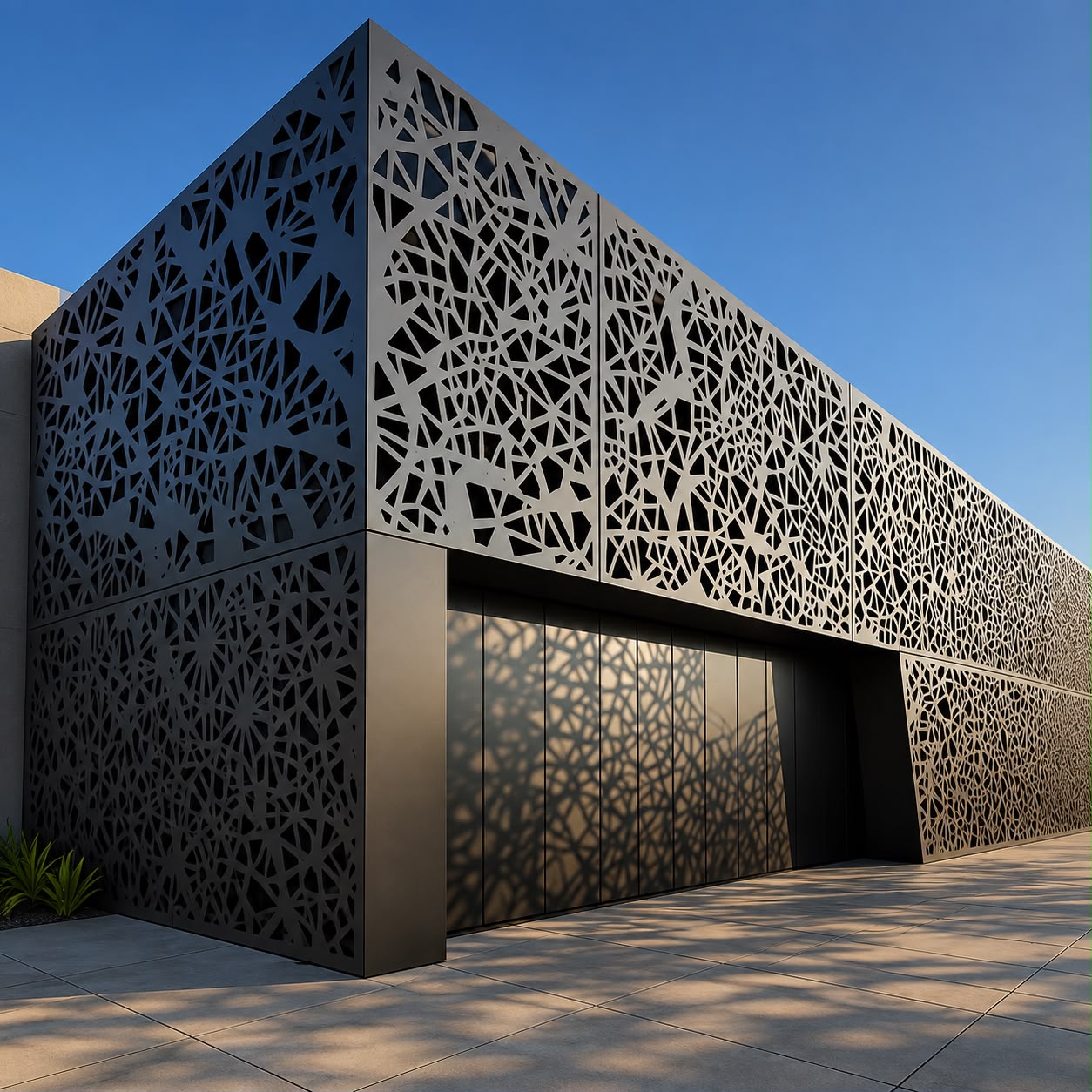 Panel metálico decorativo fabricado con alta precisión